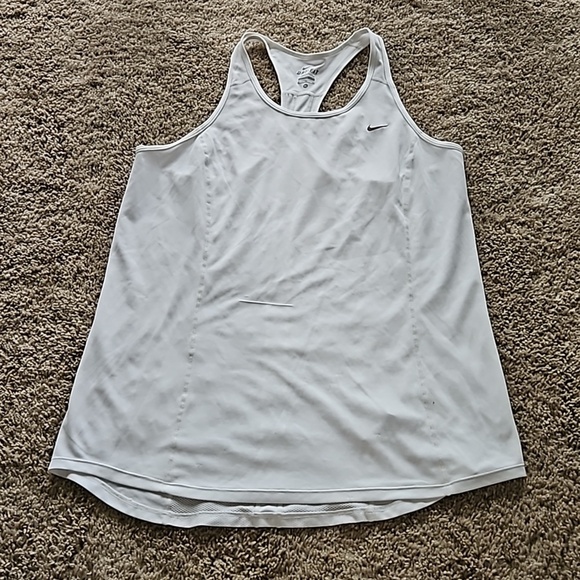 Nike Tops - Nike white Dri-fit tank top, size XL